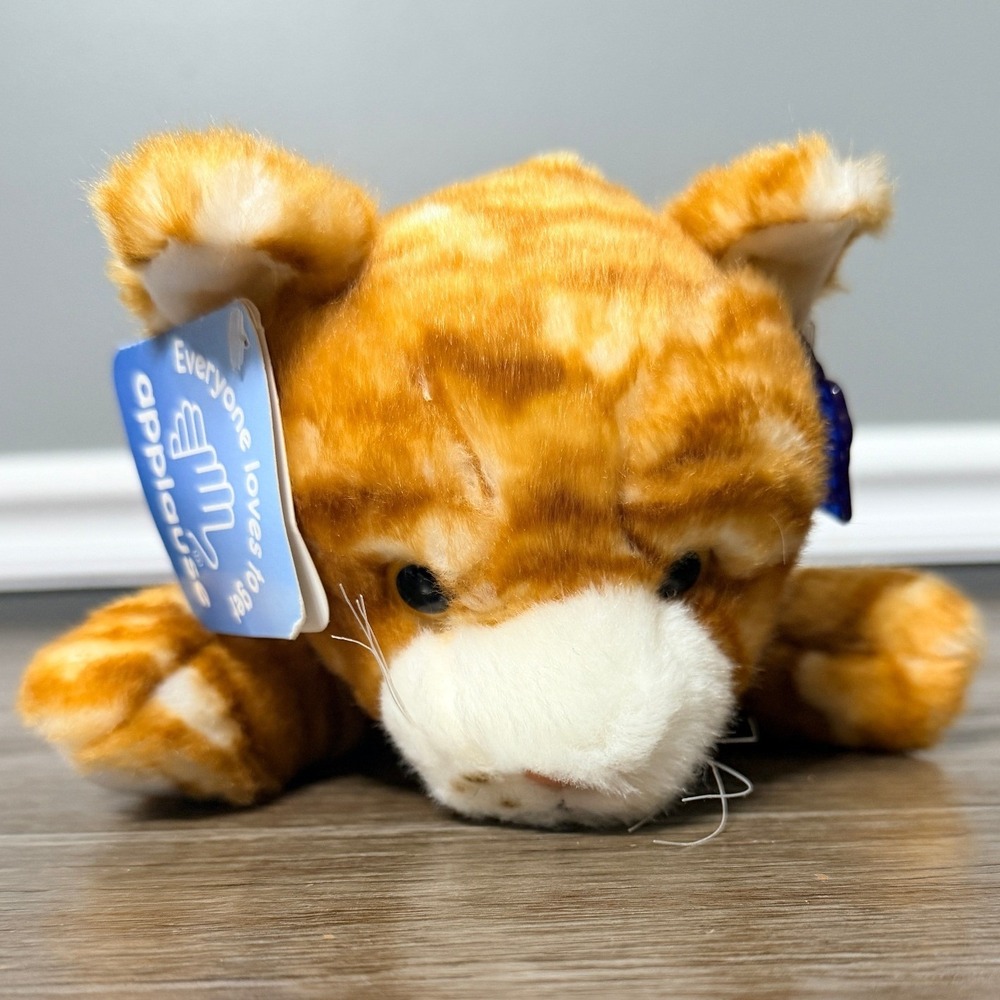 Vintage Applause Floppy Orange Tabby Cat Plush